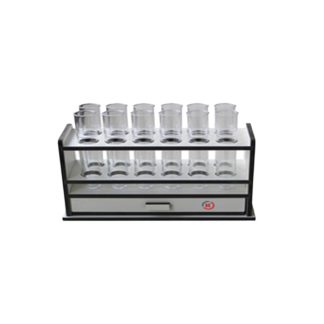 Kinematica Polymix® Rack for Tubes Rack with a Drawer for 12 Intercepting Tubes