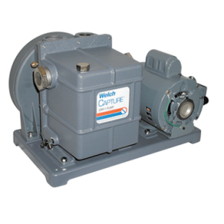 Welch 10.6 CFM DuoSeal Capture CRR-1 Refrigeration Rotary Vane Vacuum Pump