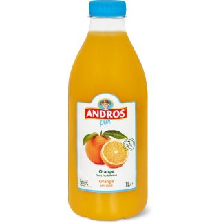 Andros · Orange juice without pulp · pressed
