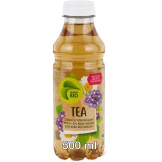 Migros Bio · Iced tea · Swiss Alpine herbs - without sugar