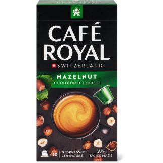 Café Royal · Aluminum coffee capsules · hazelnut intensity 4/10
