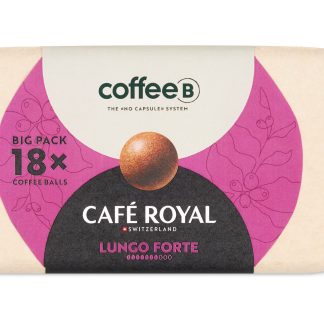 CoffeeB By Café Royal · coffee balls · Lungo Forte. Intensity: 7/10