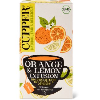 Cupper · Organic fruit tea · Orange &Lemon
