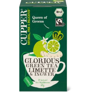 Cupper · oraganic green tea · lime Ginger