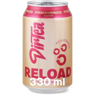 Dirtea Reload · Vitamin ice tea · peach & raspberry