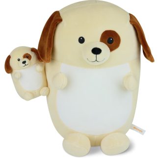 Dog and baby plush toy