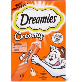 Dreamies Creamy · Snack for cat · chicken