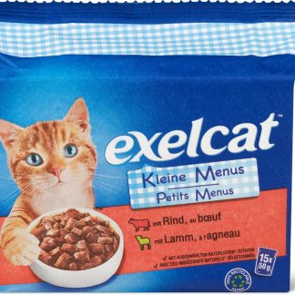 Exelcat Adult · sliced in sauce · beef, lamb and poultry