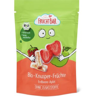 Fruchtbar Bio · Fruit snack, strawberry & apple · From 12 months