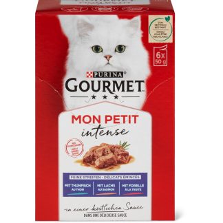 Gourmet Mon Petit · sliced in sauce · tuna, salmon, trout