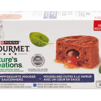 Gourmet Nature's Creations · Mousse with sauce heart · fish, cod
