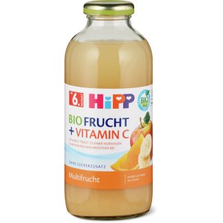 HiPP Bio · Apple, banana & orange juice · From 6 months
