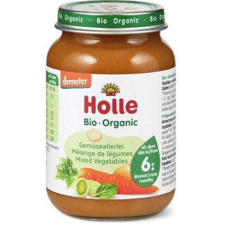 Holle Bio Demeter · Baby food jar with mixed vegetables · From 6 months