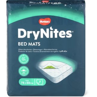 Huggies DryNites · bed mats · 78 x 88 cm