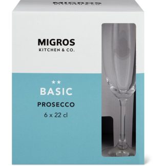 Migros Kitchen & Co. Basic · Drinking glasses · 6 x 22cl, Proescco