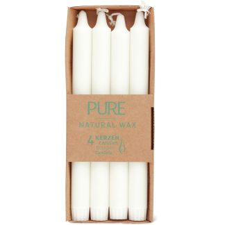 Migros Ambiance · Candles · Pure Natural Wax, stearin, 10h, 250 x 23mm, 4x97g