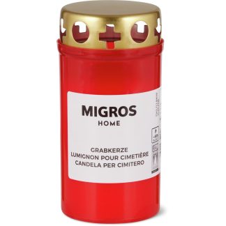 Migros Home · Grave candle · red, 50h burning time