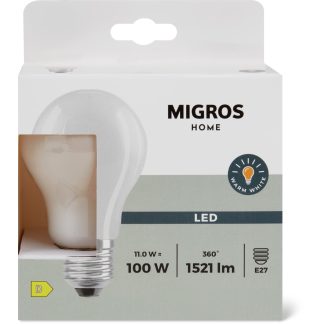 Migros Home · Light bulb LED · MATT A 100W E27
