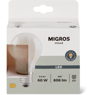 Migros Home · Light bulb LED · MATT A 60W E27