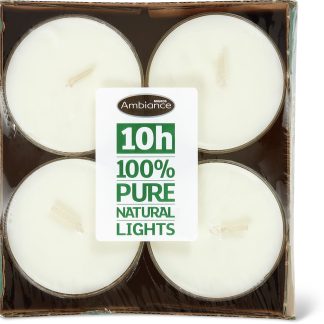 Migros Ambiance · Rechaud candles · burn time: 10 hours, rapeseed wax, 8x47g