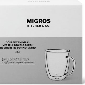Migros Kitchen & Co. · Drinking glass · 40cl, double-walled