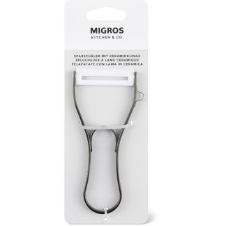 Migros Kitchen & Co. · Peeler · ceramic blade, 12.5cm long, 6.2cm wide