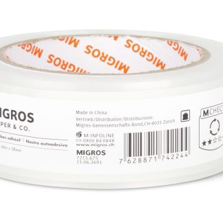 Migros Paper & Co. · Self-adhesive tape · 66m x 38mm