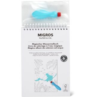 Migros Paper & Co. · Colouring book · 6 designs, magic water