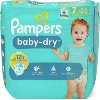 Pampers Baby Dry · Diapers · size 7, +15kg