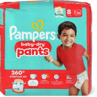 Pampers Baby Dry · Pannolini Pants · size 8, +17kg