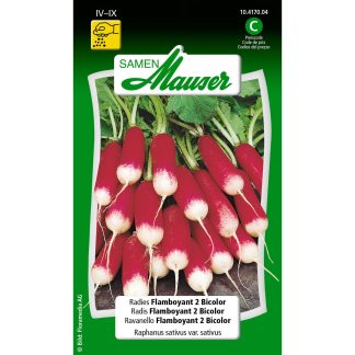 Samen Mauser · Vegetables seeds · Radishes Flamboyant 2 Bicolor
