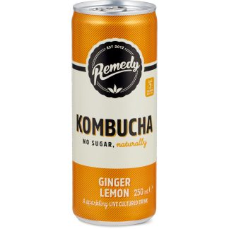 Remedy Kombucha · Fermented tea drink · Ginger-Lemon