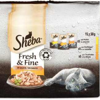 Sheba Fresh & Fine · sliced in sauce · Chicken, Poultry & Turkey