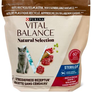 Vital Balance Natural Selection · dry food for cats · Beef