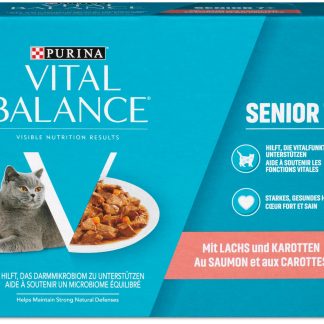 Vital Balance Senior · sliced in sauce · Salmon & carrots