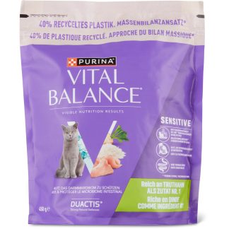 Vital Balance Sensitive · dry food for cats · Turkey & rice