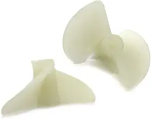 10 пар двухлопастных гребных винтов для радиоуправляемых моделей лодок и кораблей, диаметр 22 мм, белые нейлоновые винты для валов диаметром 2 мм.