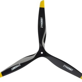 Пропеллер ZYHOBBY с 3 лопастями, 14 * 7 дюймов, по часовой стрелке, из бука, для радиоуправляемого электрического самолета.