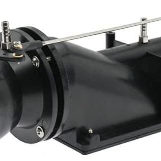 40-мм водометный насос-распылитель с 3-лопастным винтом, подходит для двигателя 775 для радиоуправляемой лодки, черный.