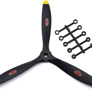 1 шт. Трехлопастный пропеллер для радиоуправляемых самолетов из высокопрочного углеродного нейлона (8060, 9060, 1060, 1170, 1370) - детали для моделей самолетов с электрическим/метанольным бензиновым двигателем (1060)