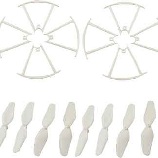 16 шт. пропеллеров и защитных кожухов для квадрокоптера SYMA X20 X20W (запасные части)