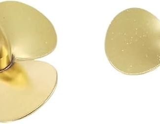 Трехлопастной медный винт M4 35 мм для радиоуправляемой лодки, масштабной модели морского буксира или рыболовного судна (1 пара)