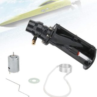 Бесщеточный двигатель для радиоуправляемого водометного катера, двигатель 380, гладкий водяной насос для катера, пропеллер для водяного насоса, для радиоуправляемых моделей (черный)