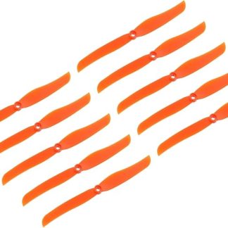 MECCANIXITY 20 шт. лопастей пропеллеров 8040 для радиоуправляемых самолетов и квадрокоптеров, 2 лопасти, диаметр 20,3 см, пластиковые, оранжевые, с 9 пластиковыми шайбами.