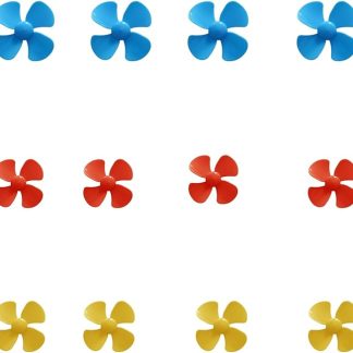 Лопасти пропеллера, 10 четырехлопастных пропеллеров. Подходят для самодельных научных экспериментов и игрушек. Пропеллер с осью вращения 2 мм для миниатюрного двигателя постоянного тока. Идеально сочетается с пропеллерами двигателя 130 Wurenji (цветная смесь).