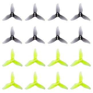 Набор из 16 лопастей пропеллеров Gemfan Hurricane 2023 с 3 отверстиями для бесщеточного двигателя 1105-1108, для радиоуправляемых дронов FPV и гоночных дронов, 8CW и 8CCW.