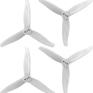 Пропеллеры Gemfan 2 пары 3016 Clover из поликарбоната, подходят для двигателей 1108-1303, диаметр отверстия 1,5 мм/2 мм, для радиоуправляемых дронов, FPV-дронов, мультикоптеров и квадрокоптеров (2,0 мм, серый).