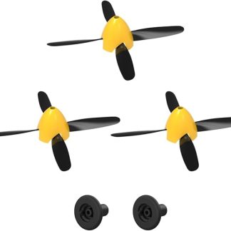 LEAMBE 3 комплекта запасных 3-лопастных пропеллеров для радиоуправляемых самолетов, совместимых с бесколлекторным самолетом P51 (только для бесколлекторного самолета P51).