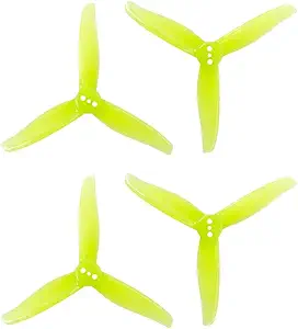 Пропеллеры Gemfan 2 пары 3016 Clover PC, подходят для двигателей 1108-1303, диаметр отверстия 1,5 мм/2 мм, для радиоуправляемых дронов, FPV-дронов, мультикоптеров и квадрокоптеров (1,5 мм, желтые).