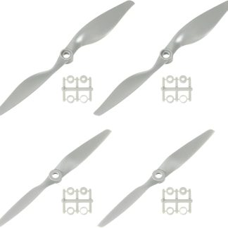 Пропеллер MECCANIXITY 6x4 7x5 для радиоуправляемых самолетов, 2 лопасти, серый, с переходными кольцами, комплект из 4 штук.